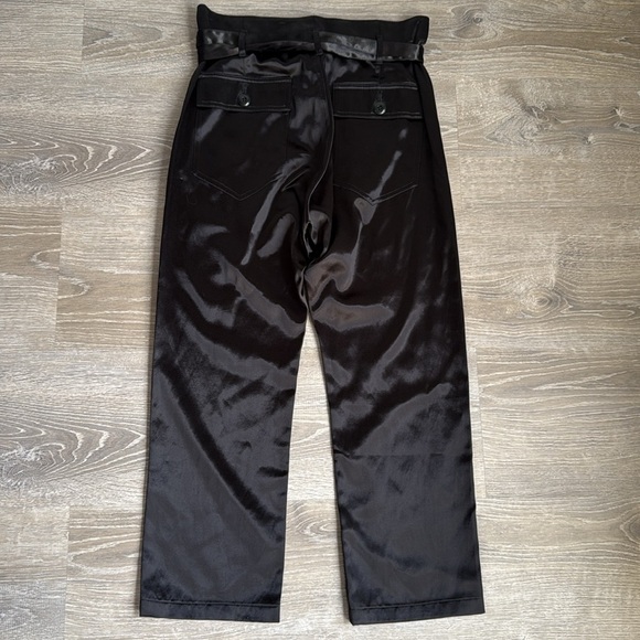 The Great. Convertible Satin Trousers Black XS - Picture 3 of 13